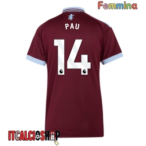 Aston Villa Pau Torres #14 Prima Maglia Femmina 2026-27 Manica Corta